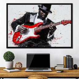 Electric Rhythm Portrait - NicheCanvas