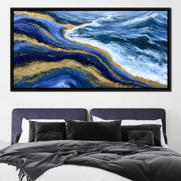 Tidal Currents Of Liquid Gold - NicheCanvas