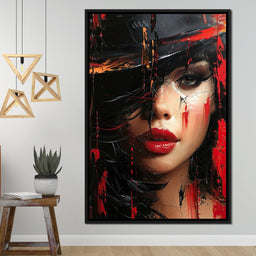 Sable Shroud of Passion - NicheCanvas