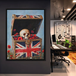 Union Legacy Skull Poppies - NicheCanvas