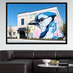 Street Art - Majestic Bluebird - NicheCanvas