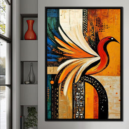 Vivid Phoenix Harmony Flight - NicheCanvas