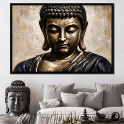 Golden Stillness Of Inner Reflection - NicheCanvas