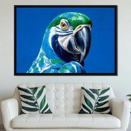 Parrot Portrait Vibrant View - NicheCanvas