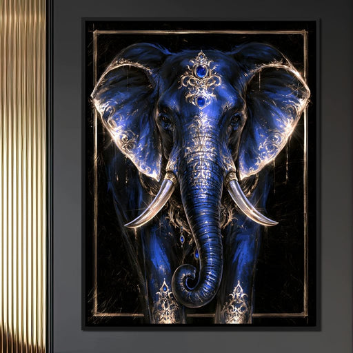 Gilded Majesty of the Midnight Traveler Canvas Print