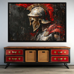 Hellenic Guardian in Twilight - NicheCanvas