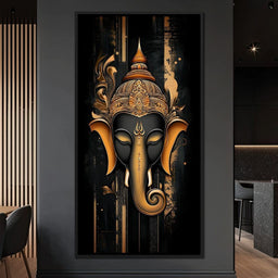 Golden Divine Elephant Aura - NicheCanvas
