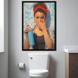 Bathroom Spray Panic - NicheCanvas