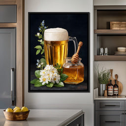 Golden Beer With Honey - NicheCanvas