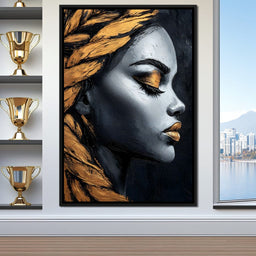 Golden Reflections Elegance - NicheCanvas