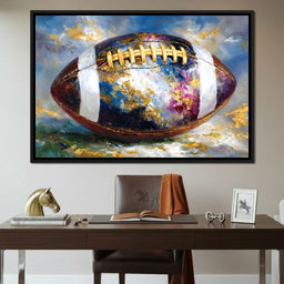 Golden Gridiron Glory Ball - NicheCanvas