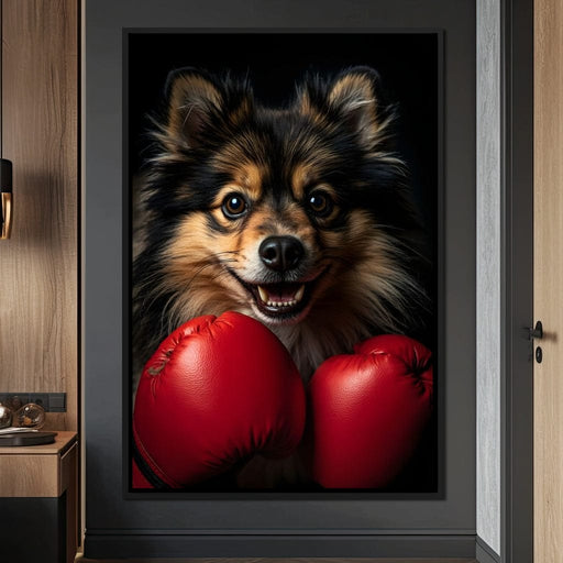 Paws of Courage Pugilist Canvas Print