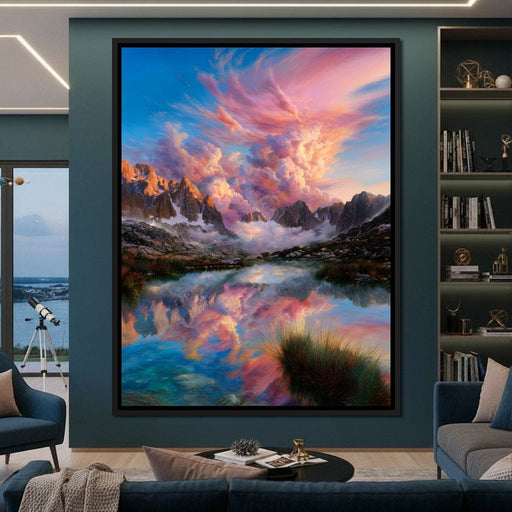 Radiant Peaks Mirror Lake Dawn Canvas Print