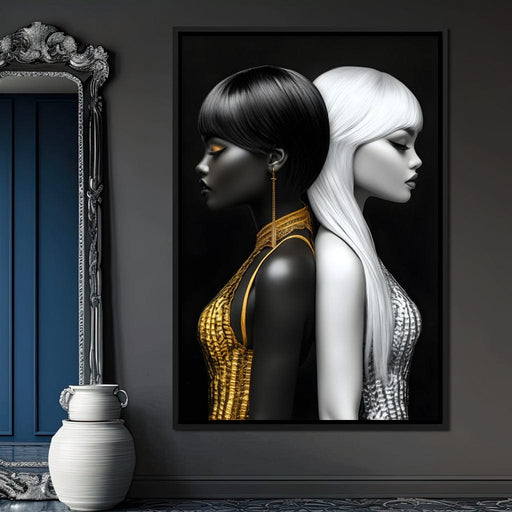 Contrasting Echoes Harmony Canvas Print