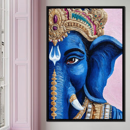 Lord Ganesha Blue Majesty - NicheCanvas