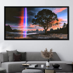 Fractured Light Over the Silent Meadow - NicheCanvas
