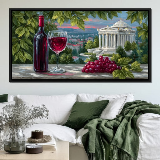Vineyard Reverie Temple View Canvas Print