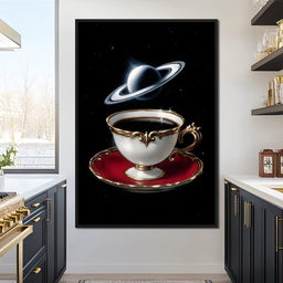 Celestial Tea Reverie - NicheCanvas