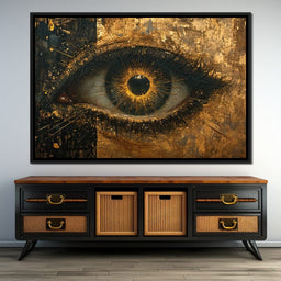 Golden Glimpse Into the Soul - NicheCanvas