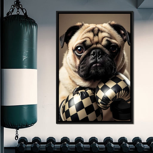 Pug Pugilist Canvas Print