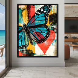 Neon Pulse Of A Painted Heart - NicheCanvas