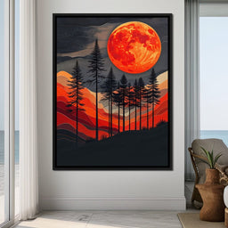Blood Moon Forest - Johanjjf - NicheCanvas