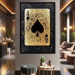 Golden Throne of Spades - NicheCanvas