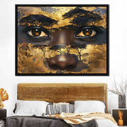 Golden Gaze of Nature - Sakeem Gibbs - NicheCanvas