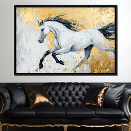 Golden Freedom Gallop - NicheCanvas