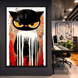 Ferocious Feline Enigma - NicheCanvas