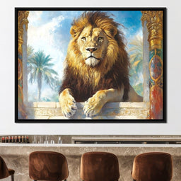 Lion Oasis - NicheCanvas