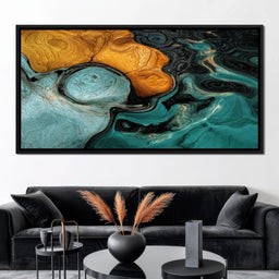 Amber And Teal Delta - TooplesArt - NicheCanvas