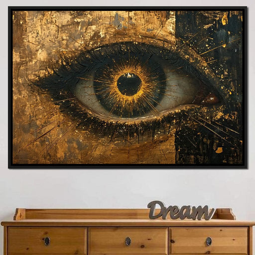Golden Glimpse Into the Soul B Canvas Print