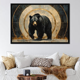 Majestic Bear Golden Portal - NicheCanvas