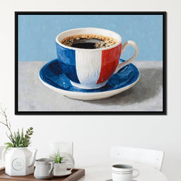 French Tricolor Coffee Cup - NicheCanvas