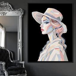 Lady in Pastels - TooplesArt - NicheCanvas