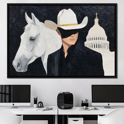 White Stetson Capitol Ranger - NicheCanvas