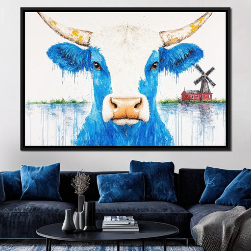 Blue Bull Farm Horizon Canvas Print