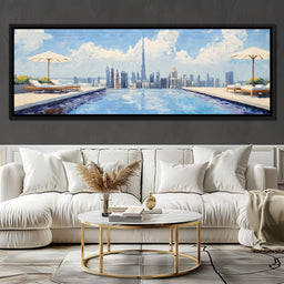 Cityscape Oasis Panorama - NicheCanvas