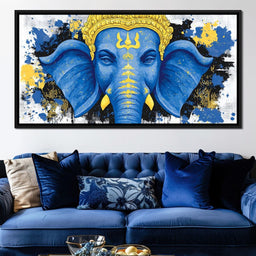 Ganesha Golden Majestic Tranquility - NicheCanvas