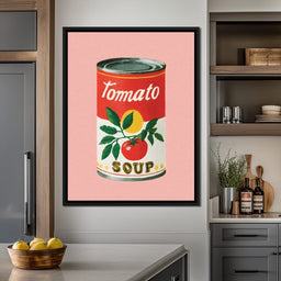 Vintage Tomato Soup Pop Icon - NicheCanvas
