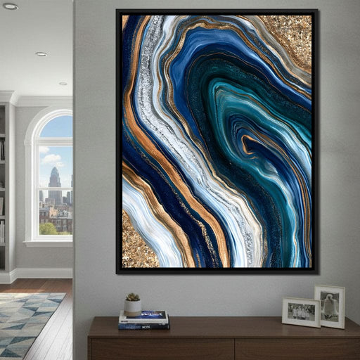 Currents of Gilded Stone Canvas Print