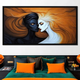 Love in Contrast - TooplesArt - NicheCanvas