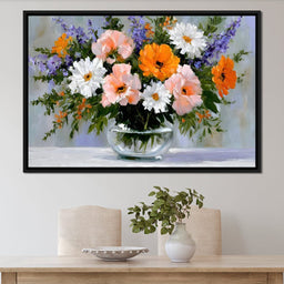 Garden Bouquet Still Life Oil - NicheCanvas
