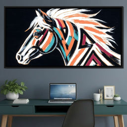 Prismatic Stallion Spirit - NicheCanvas