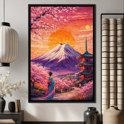 Sakura Sun Ascension - TooplesArt - NicheCanvas