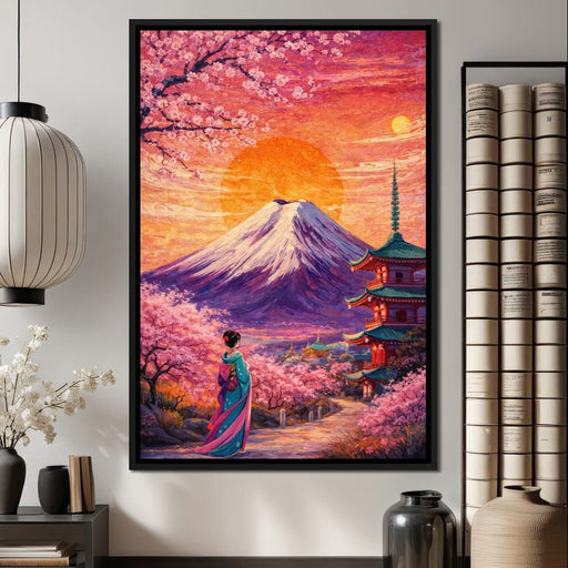 Sakura Sun Ascension - TooplesArt Canvas Print