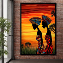 Sisters of the Savannah - TooplesArt - NicheCanvas