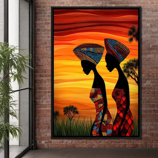 Sisters of the Savannah - TooplesArt Canvas Print