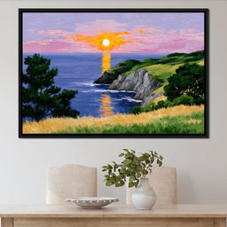 Golden Horizon Seaside Dreams - NicheCanvas